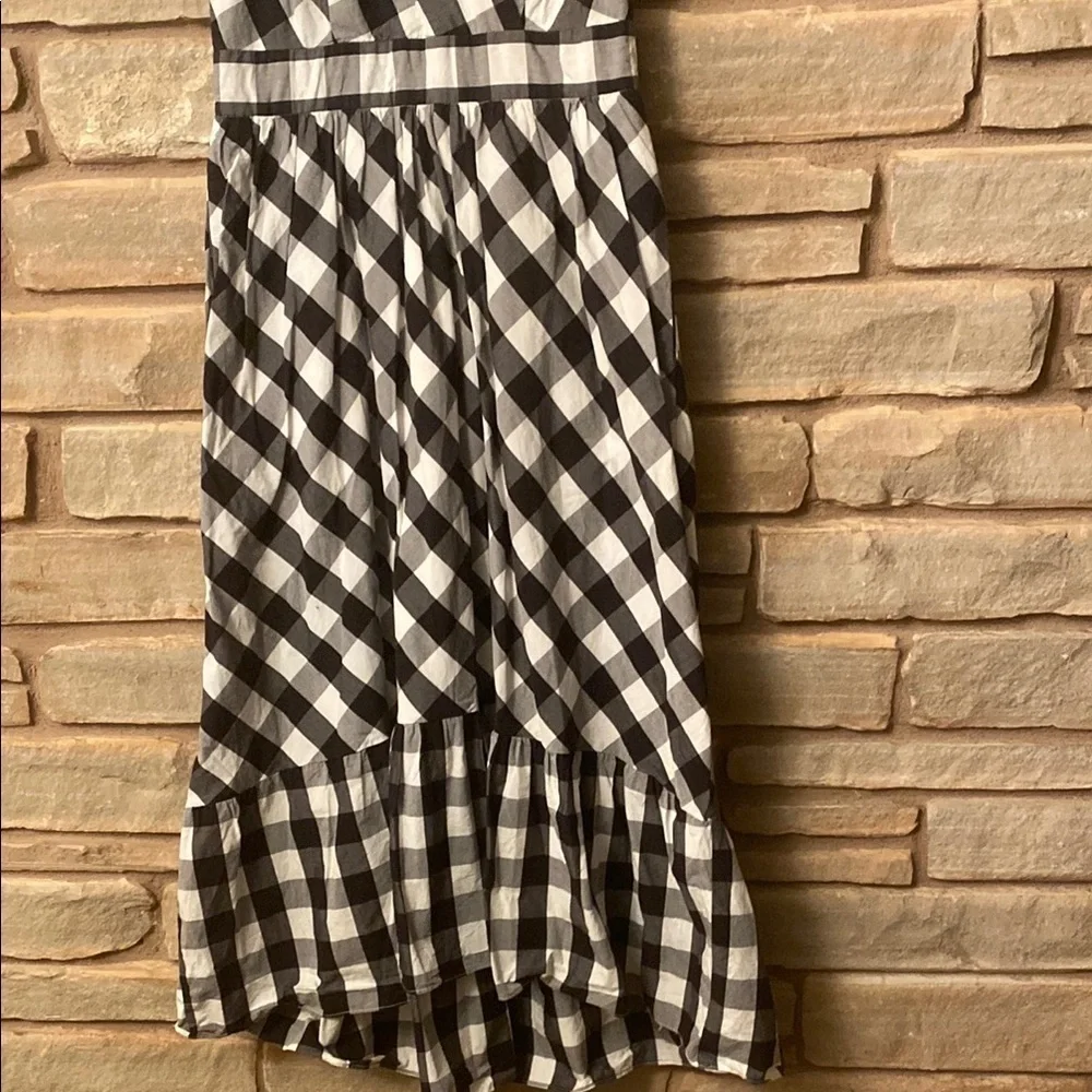 J. Crew Black and White Checkered Dress Size 2 (Without the wrap)